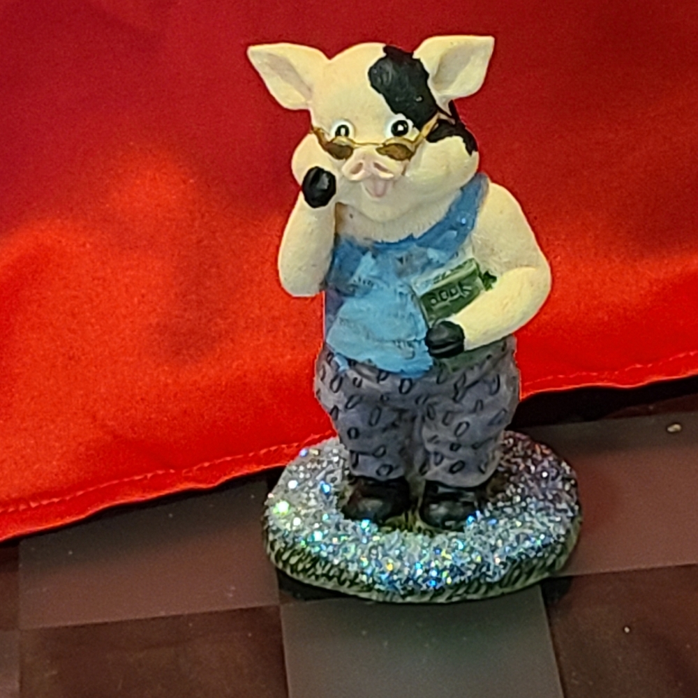 Stand Up Pig Figurine for sale super cute